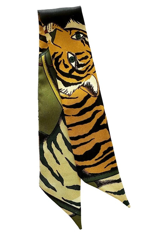 Année bandeaux bracelets en soie Tigre