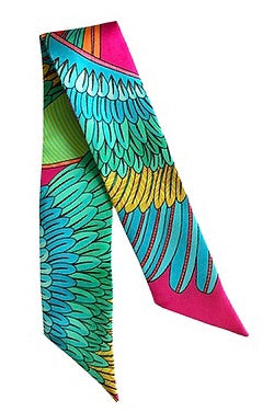 Année bandeaux bracelets en soie Perroquet