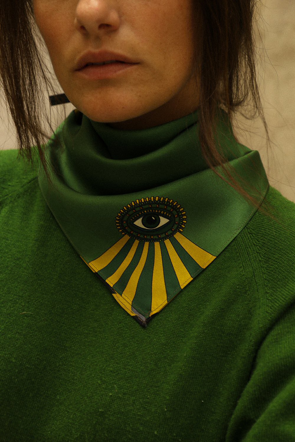 Année foulard en soie Lucky You bandana oeil