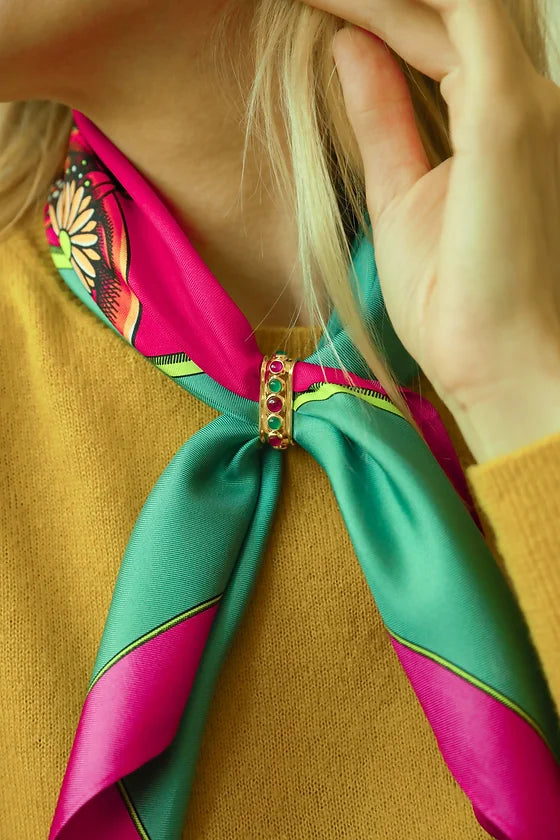 Z | Année foulard en soie Zodiac Taureau bandana