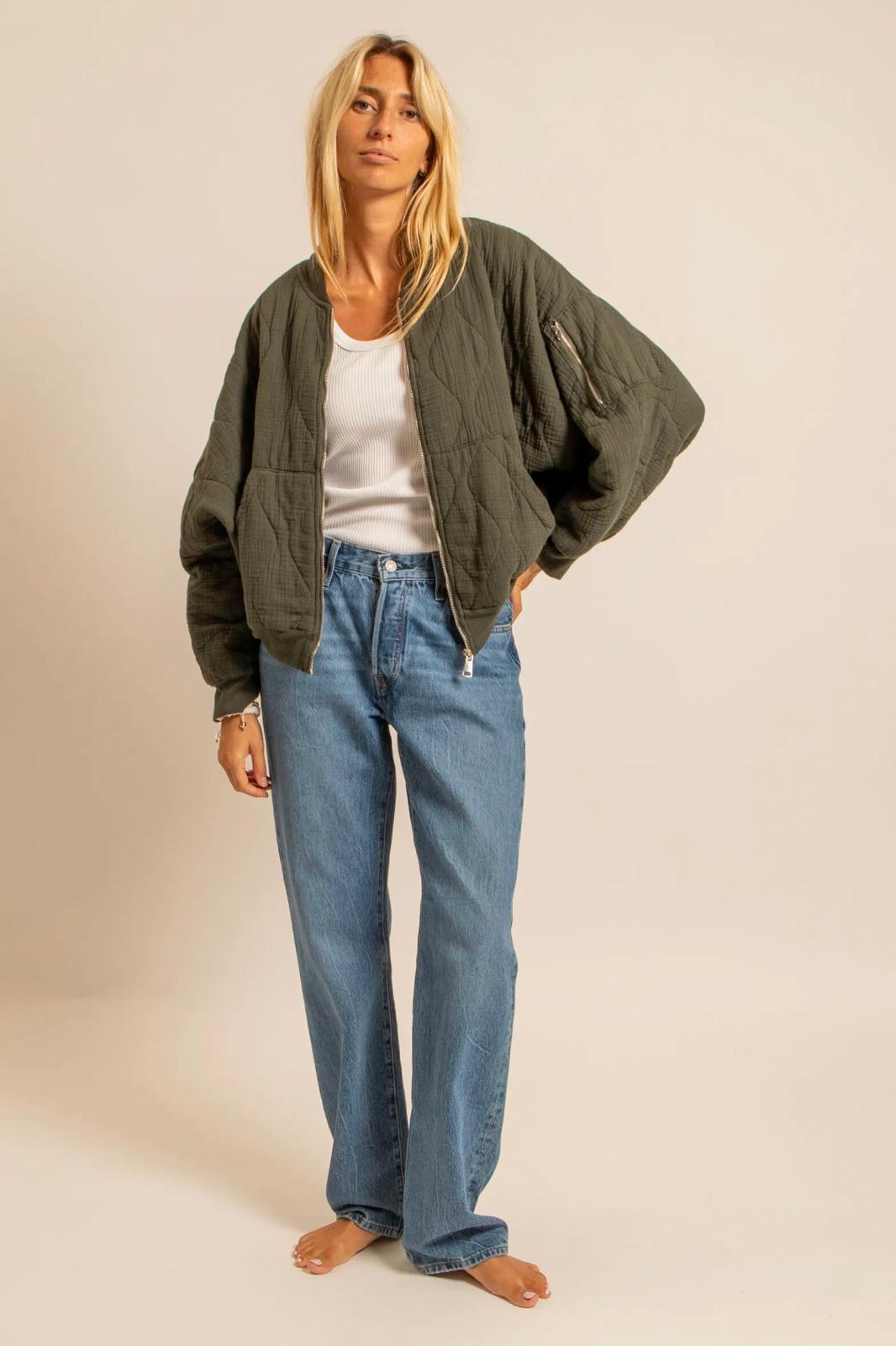 Aokyanos veste bombers Daytona kaki