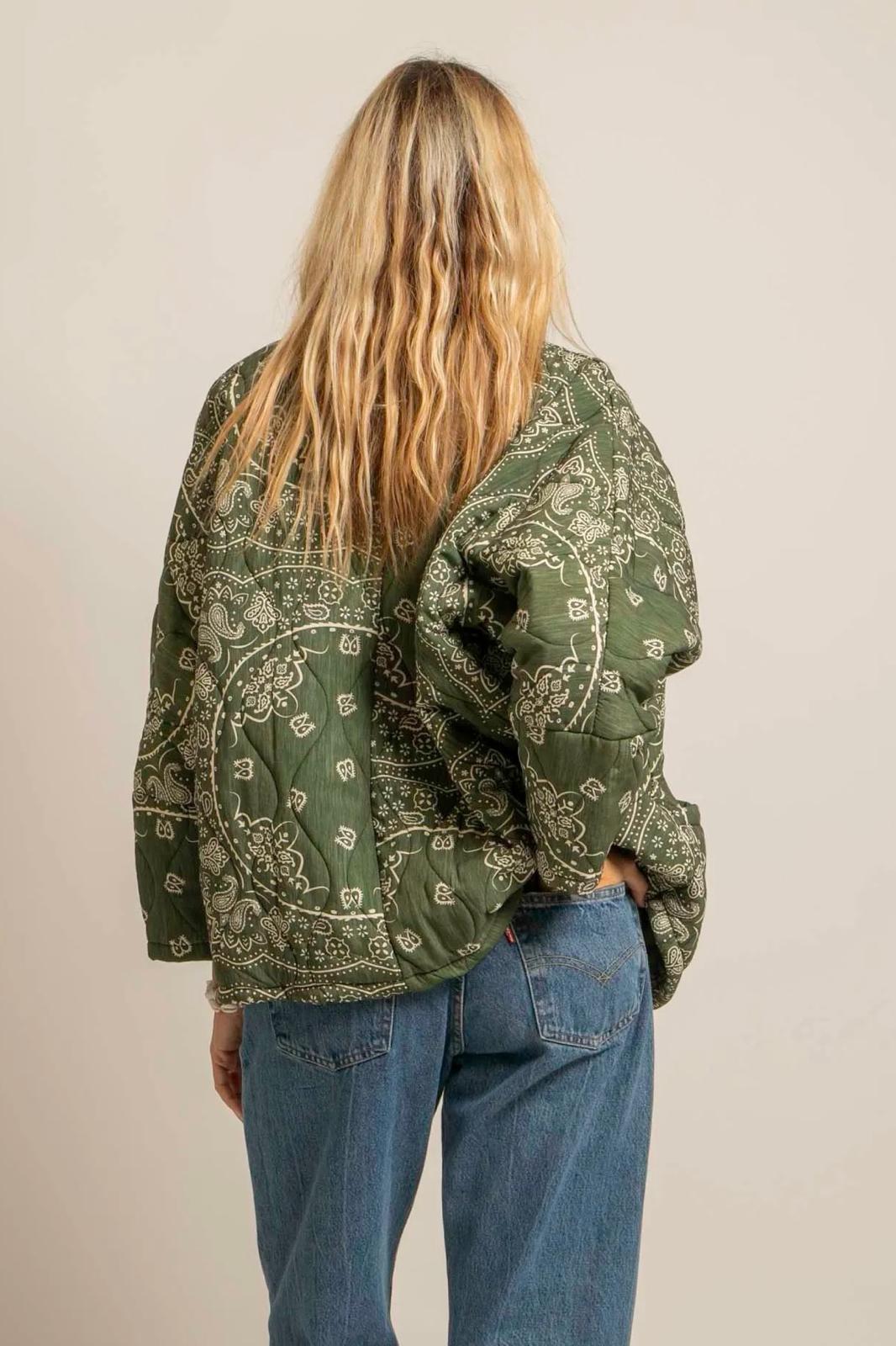 Aokyanos veste kimono Chicago bandana kaki