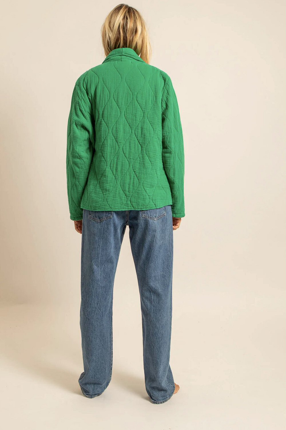 Aokyanos veste kimono Cuba vert flash