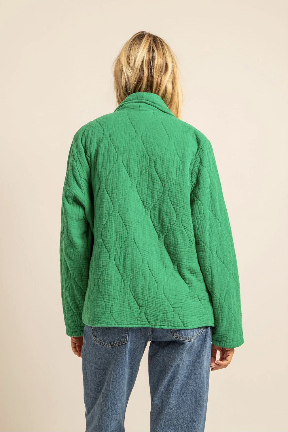 Aokyanos veste kimono Cuba vert flash