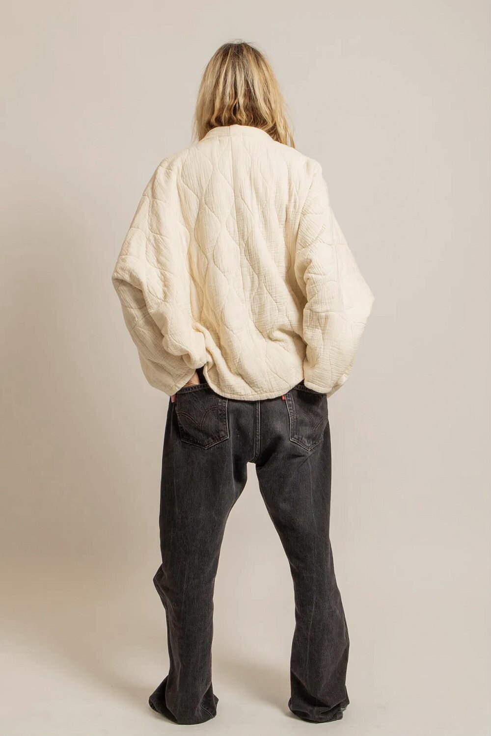 Aokyanos veste kimono Chicago cream écru