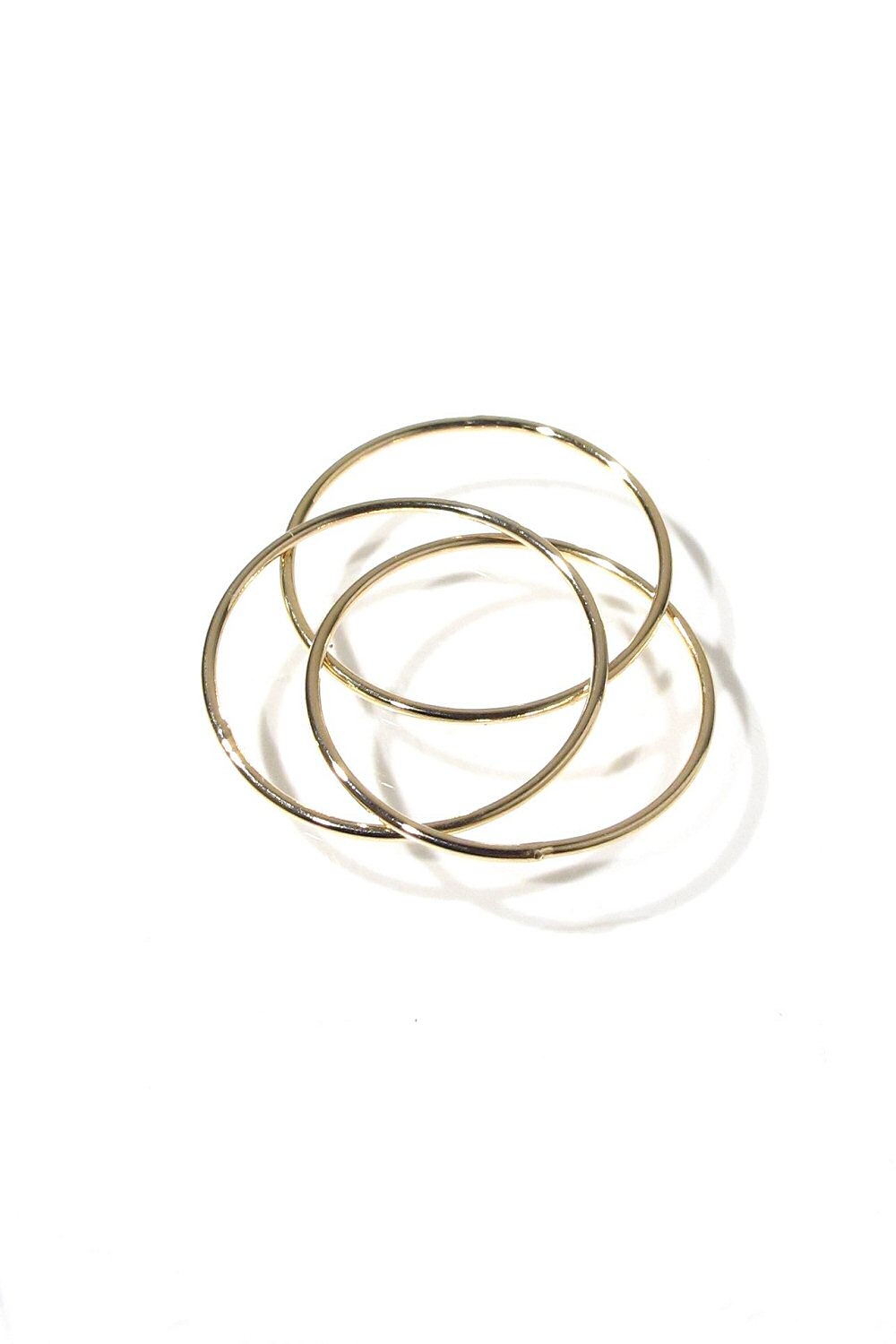 Bali Temples bague Trio gold dore