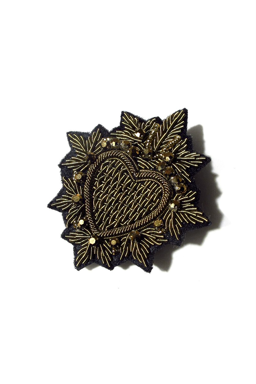 Bali Temples Flaming Heart strass brooches