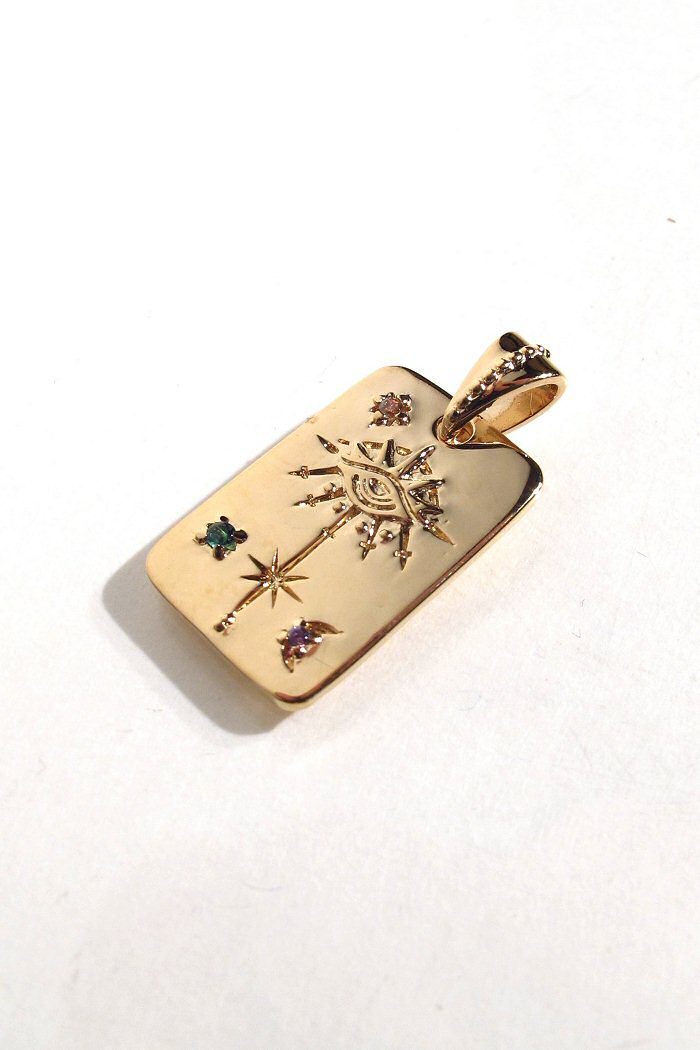 Z | Bali Temples charm plaque Oeil Eye