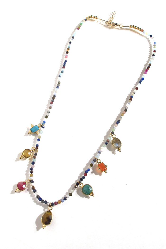 Bali Temples collier GriGri perles beads