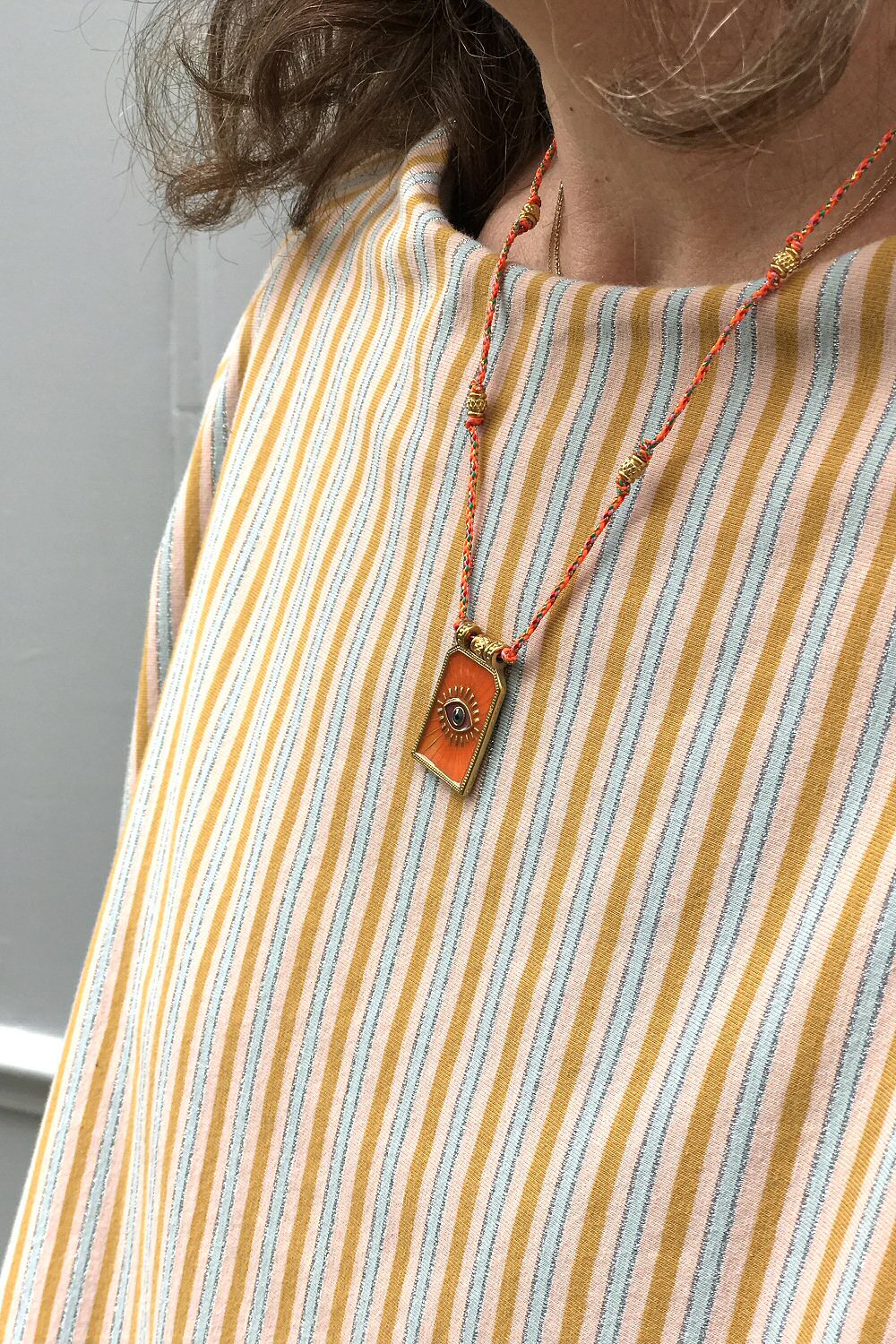 XX | Bali Temples collier GriGri plaque Oeil bienveillant