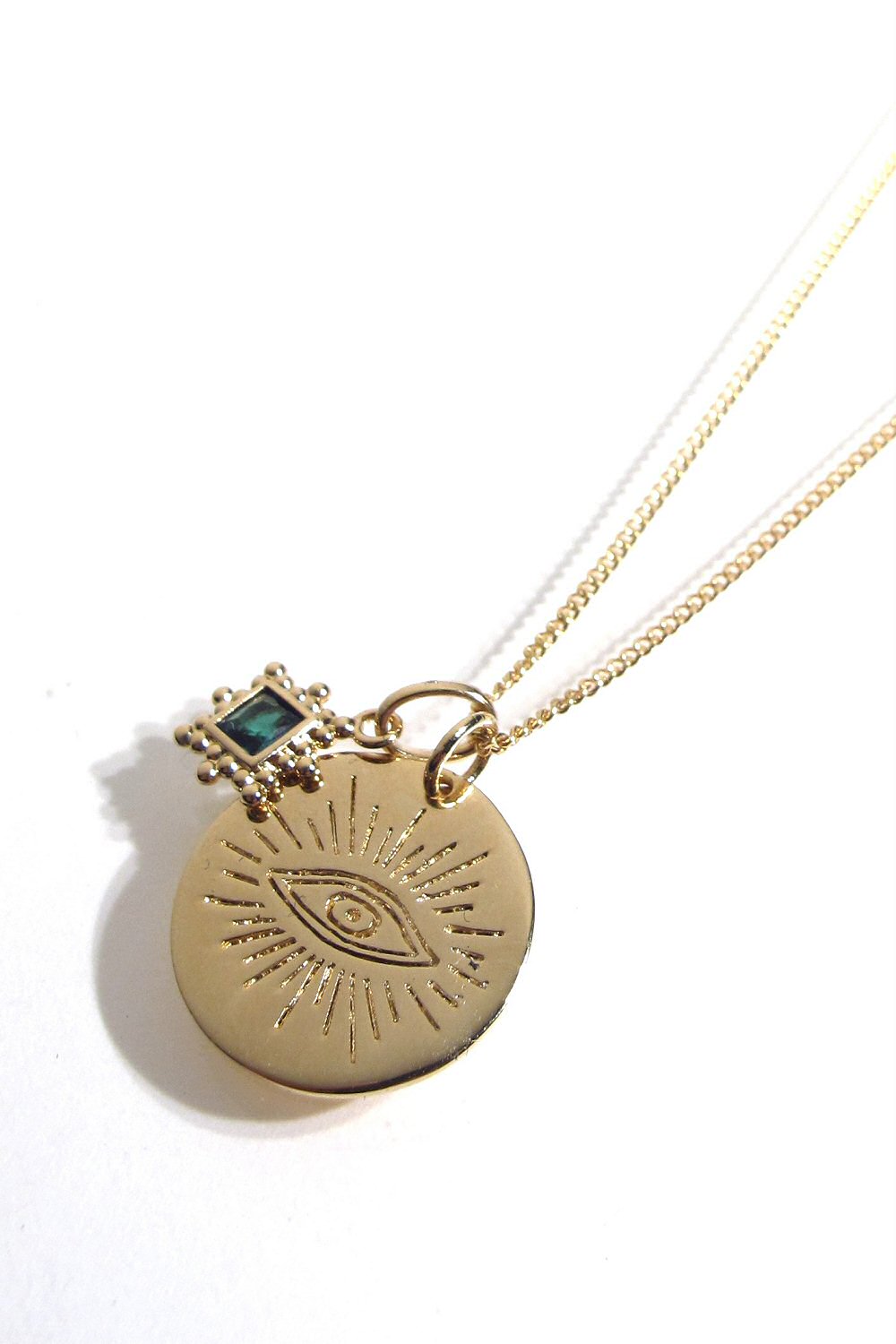 Bali Temples collier médaille Keith Good Eye matieresareflexion