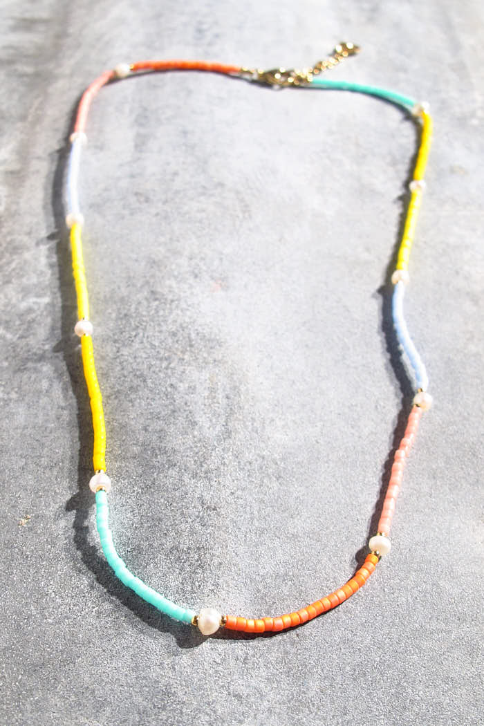 XP | Bali Temples collier Beads Rainbow Powder