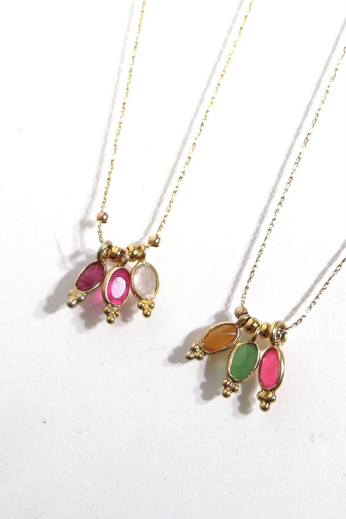 Z | Bali Temples Collier Jaipur Multi pierre semi-precieuses