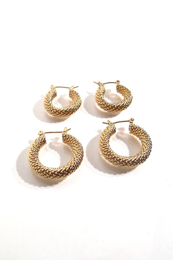 Bali Temples créoles Jonc de Mer hoops gold