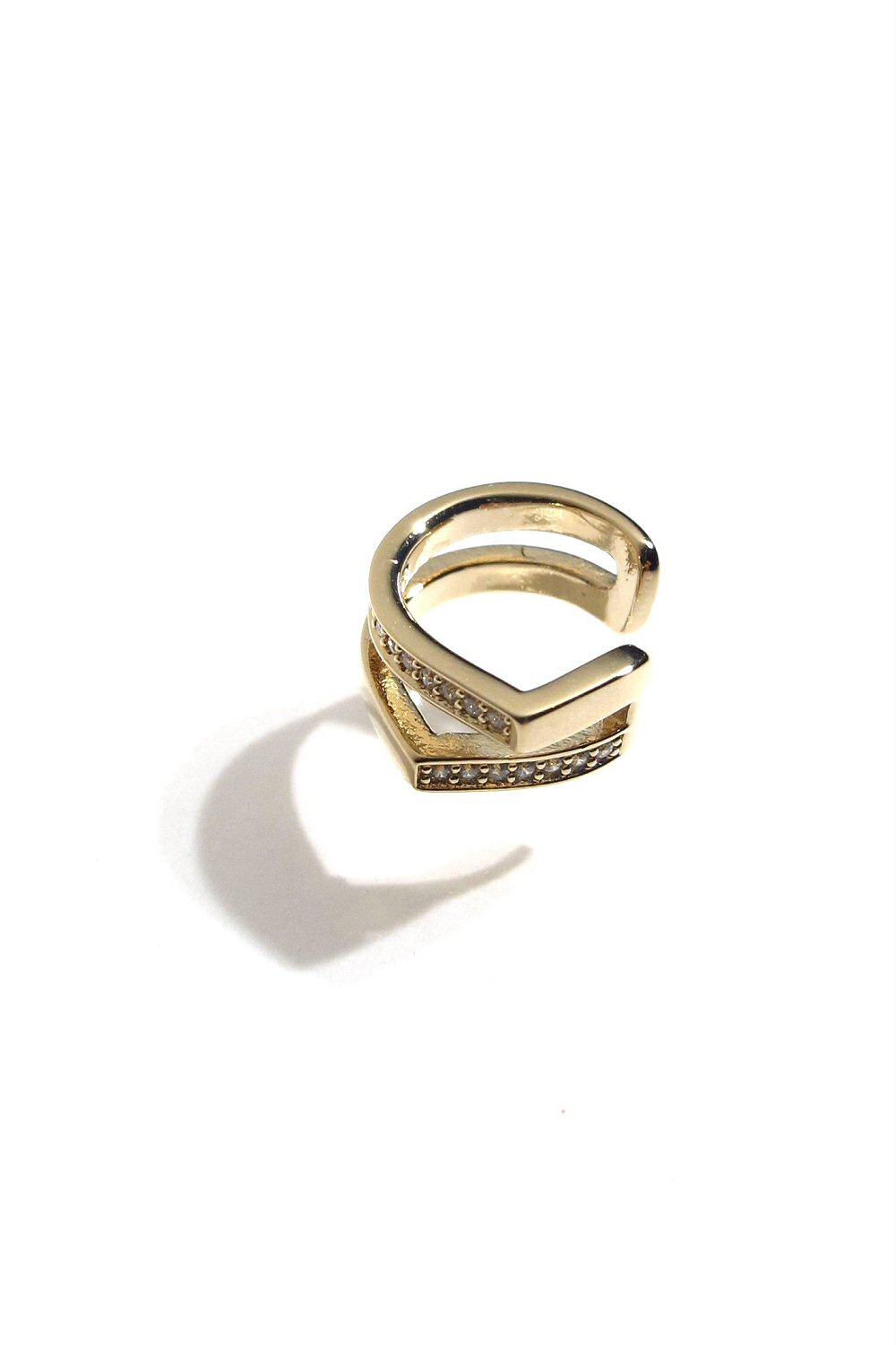 Bali Temples earcuff Asymetry strass