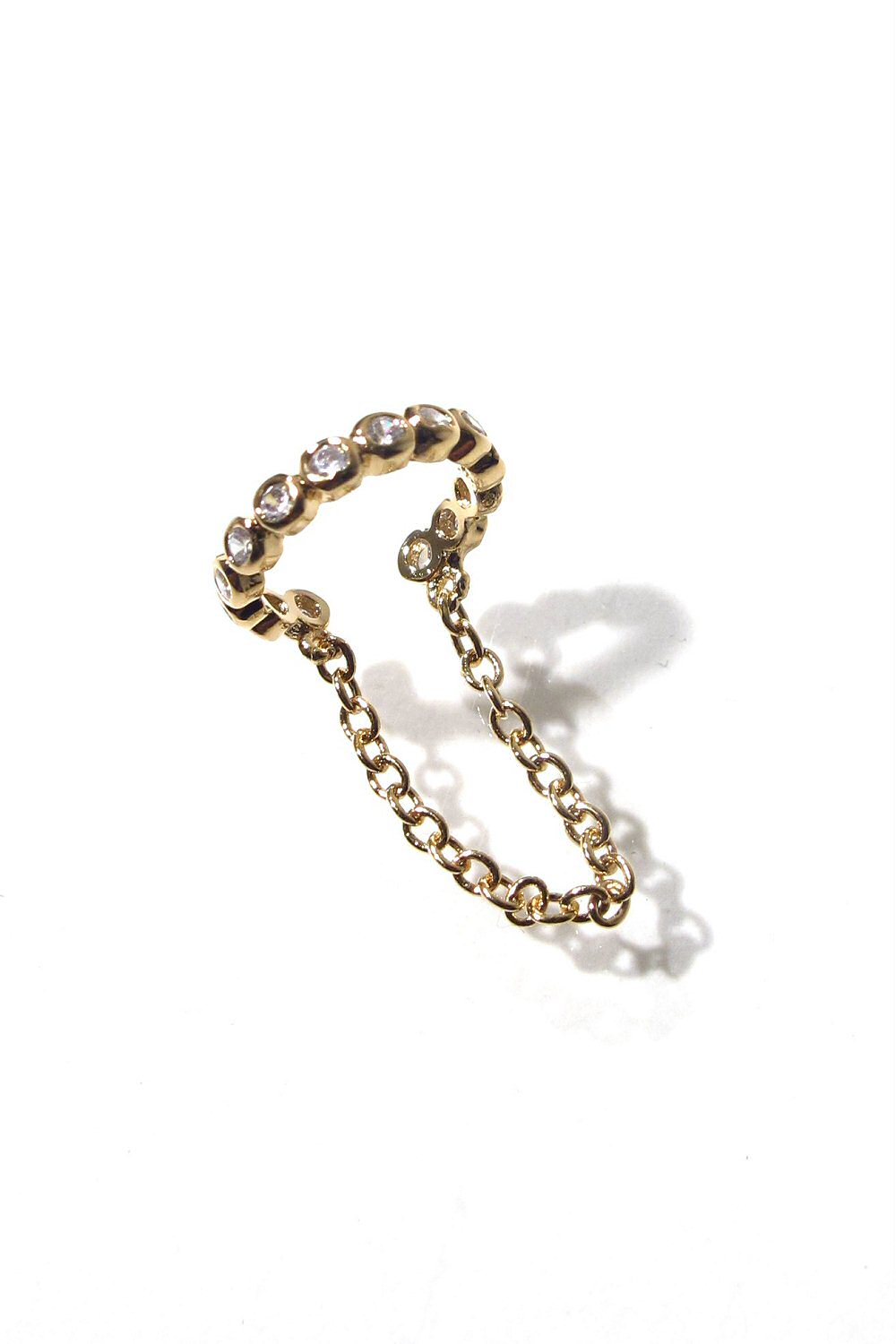 Z | Bali Temples earcuff Chainette gold strass