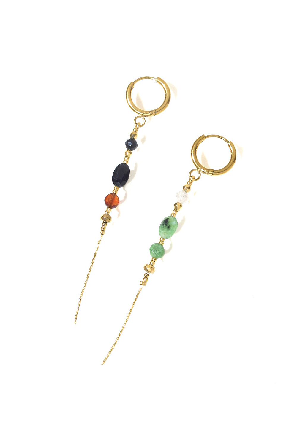 Bali Temples huggie 8 Salome pendantes