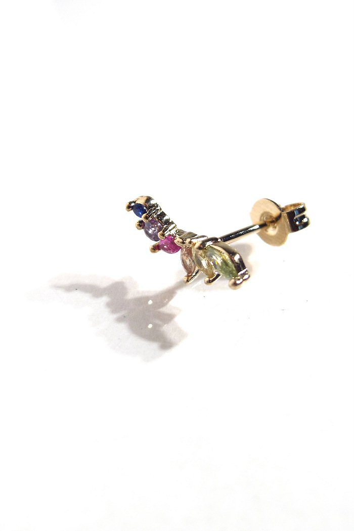 Bali Temples stud Ara gold strass