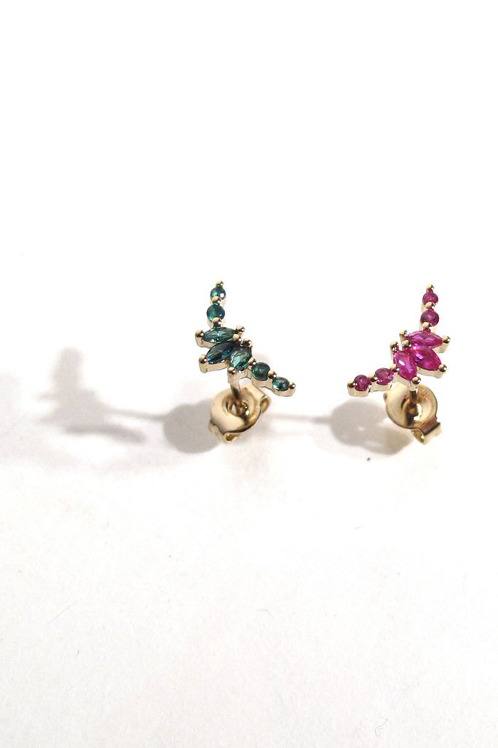 Bali Temples stud Diadème gold strass