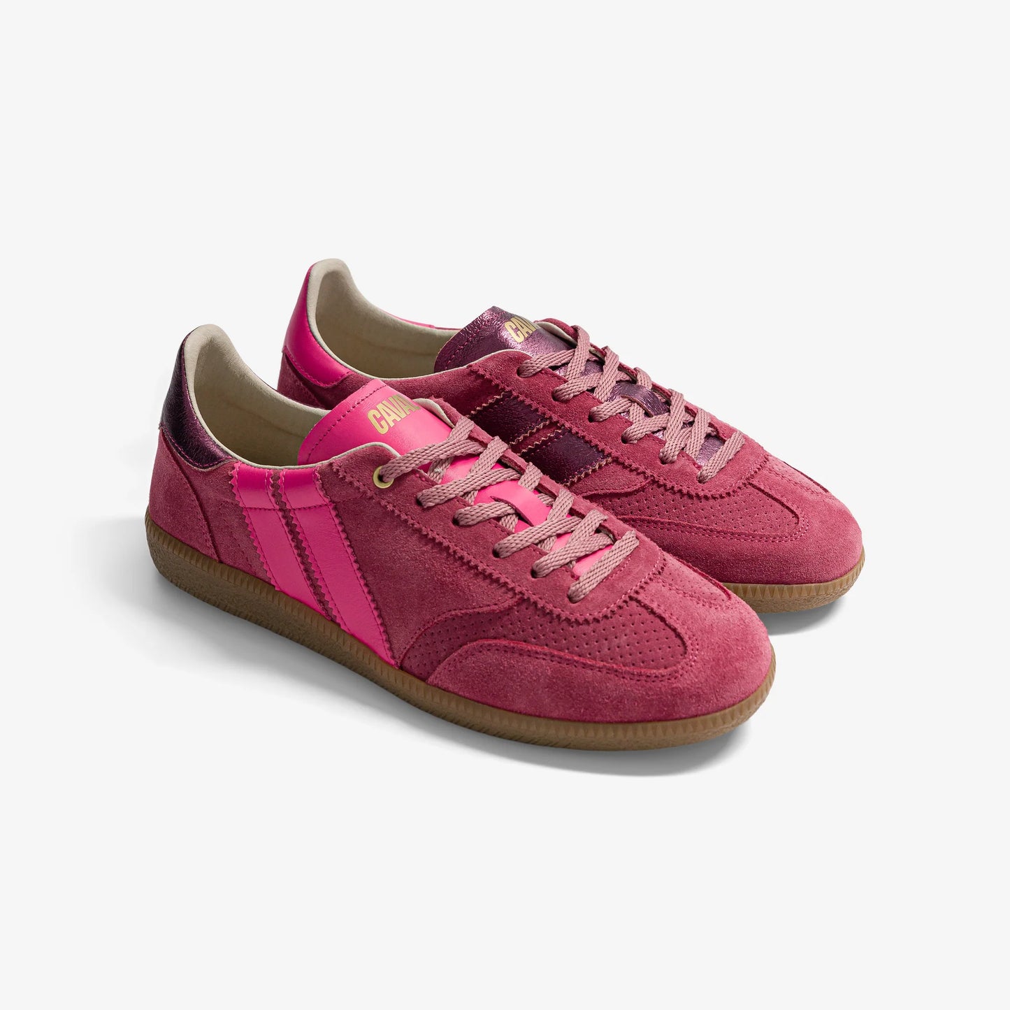 Caval baskets asymetriques rose Metallic Bambino