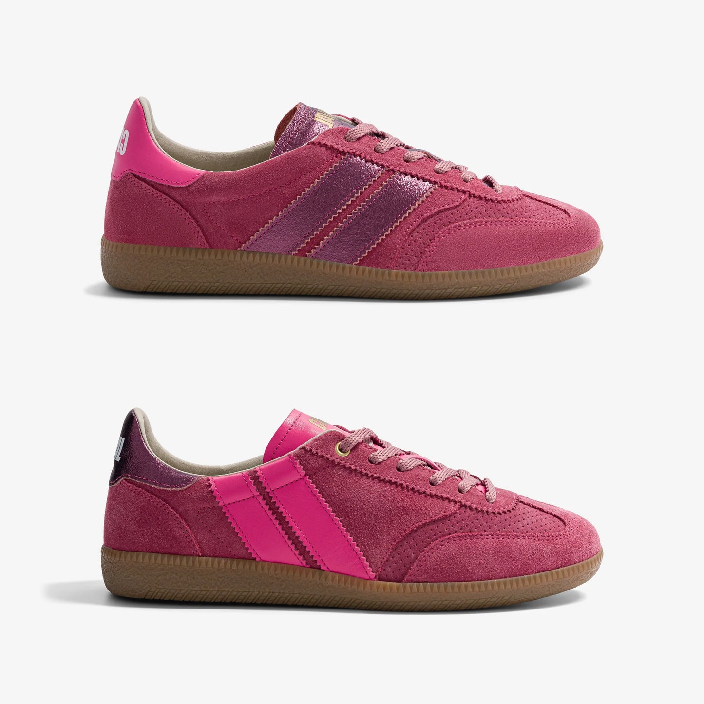 Caval baskets asymetriques rose Metallic Bambino