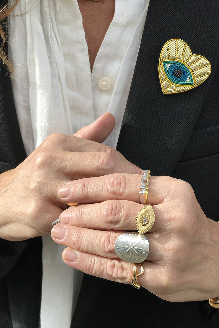 Maria Black Mom ring