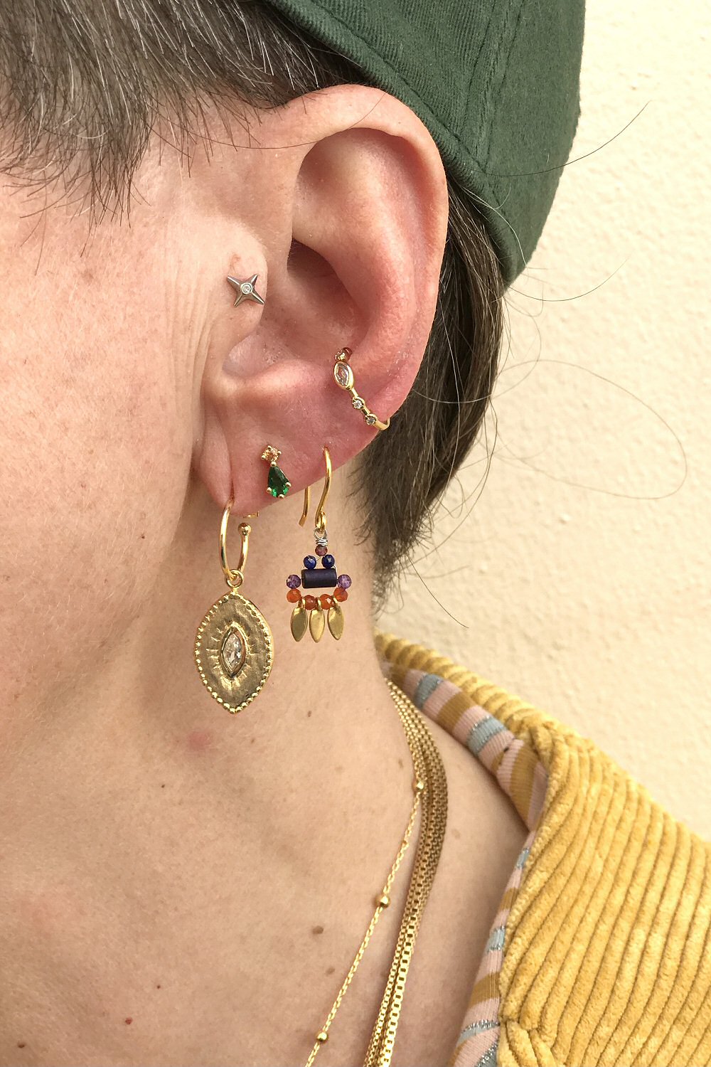 XX | Bali Temples earcuff Almond