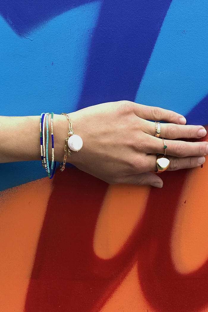 Trois Petits Points bague Solitaire émeraude or 18k