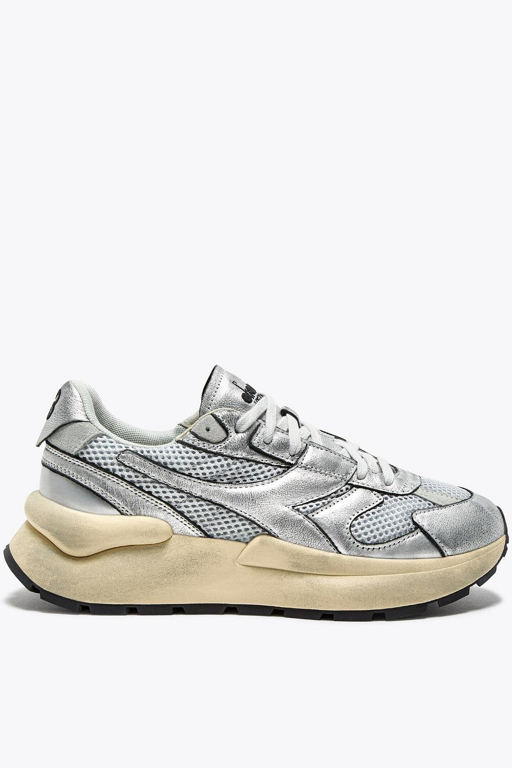 Diadora baskets Mercury Elite silver used argenté