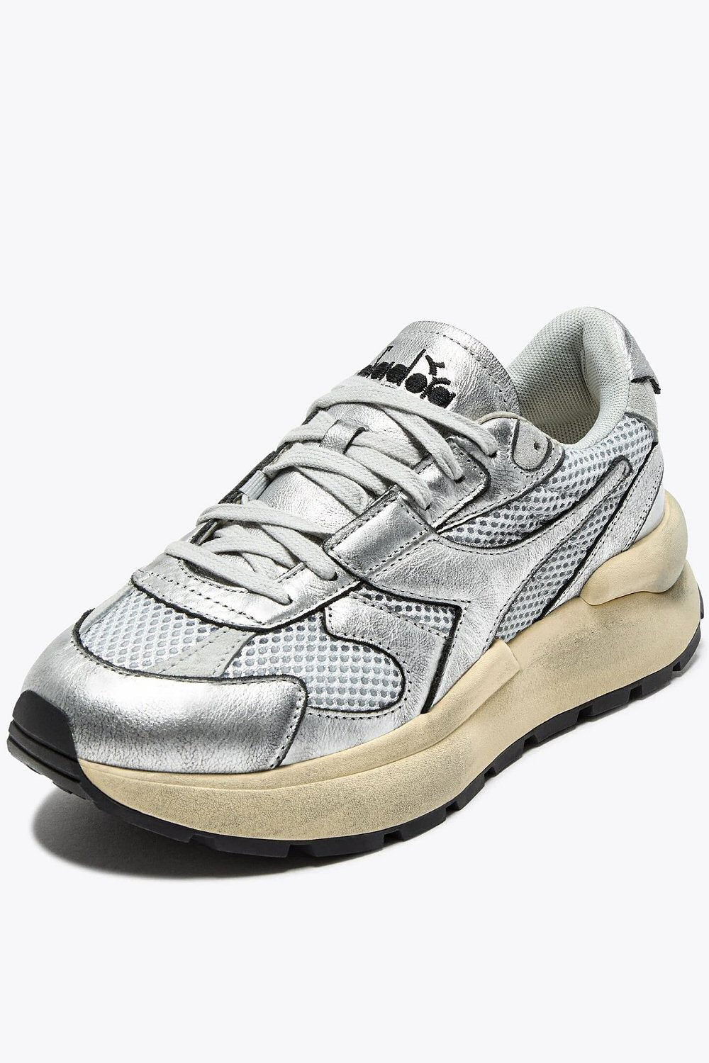 Diadora baskets Mercury Elite silver used argenté