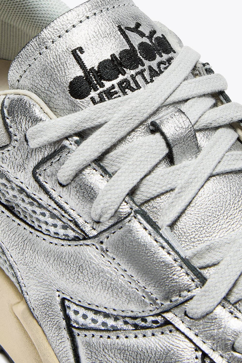Diadora baskets Mercury Elite silver used argenté