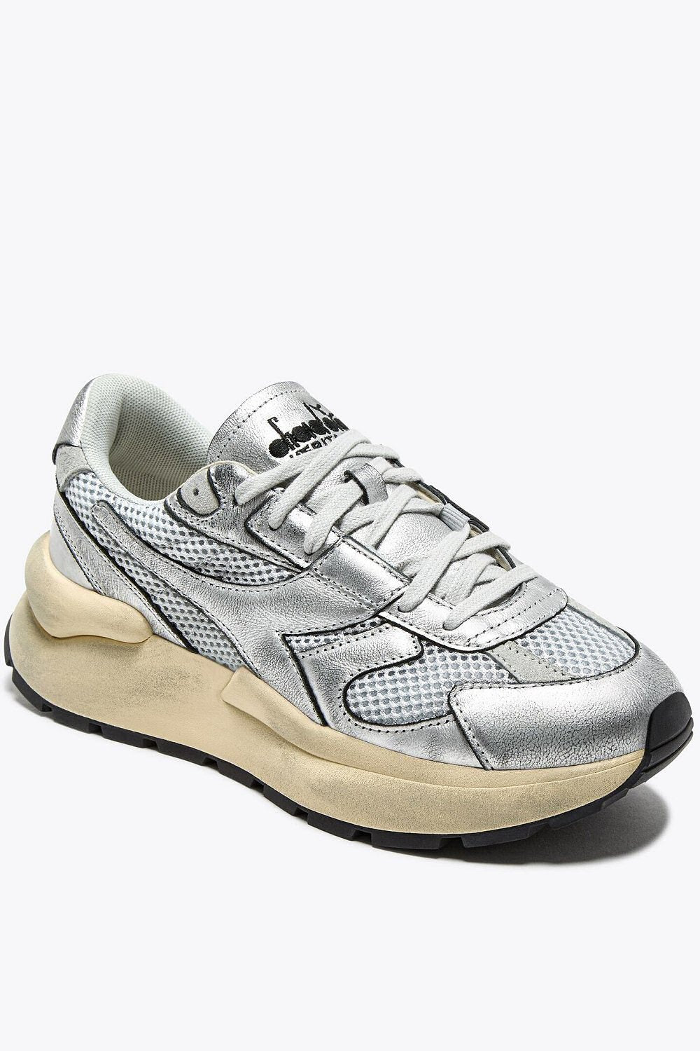Diadora baskets Mercury Elite silver used argenté