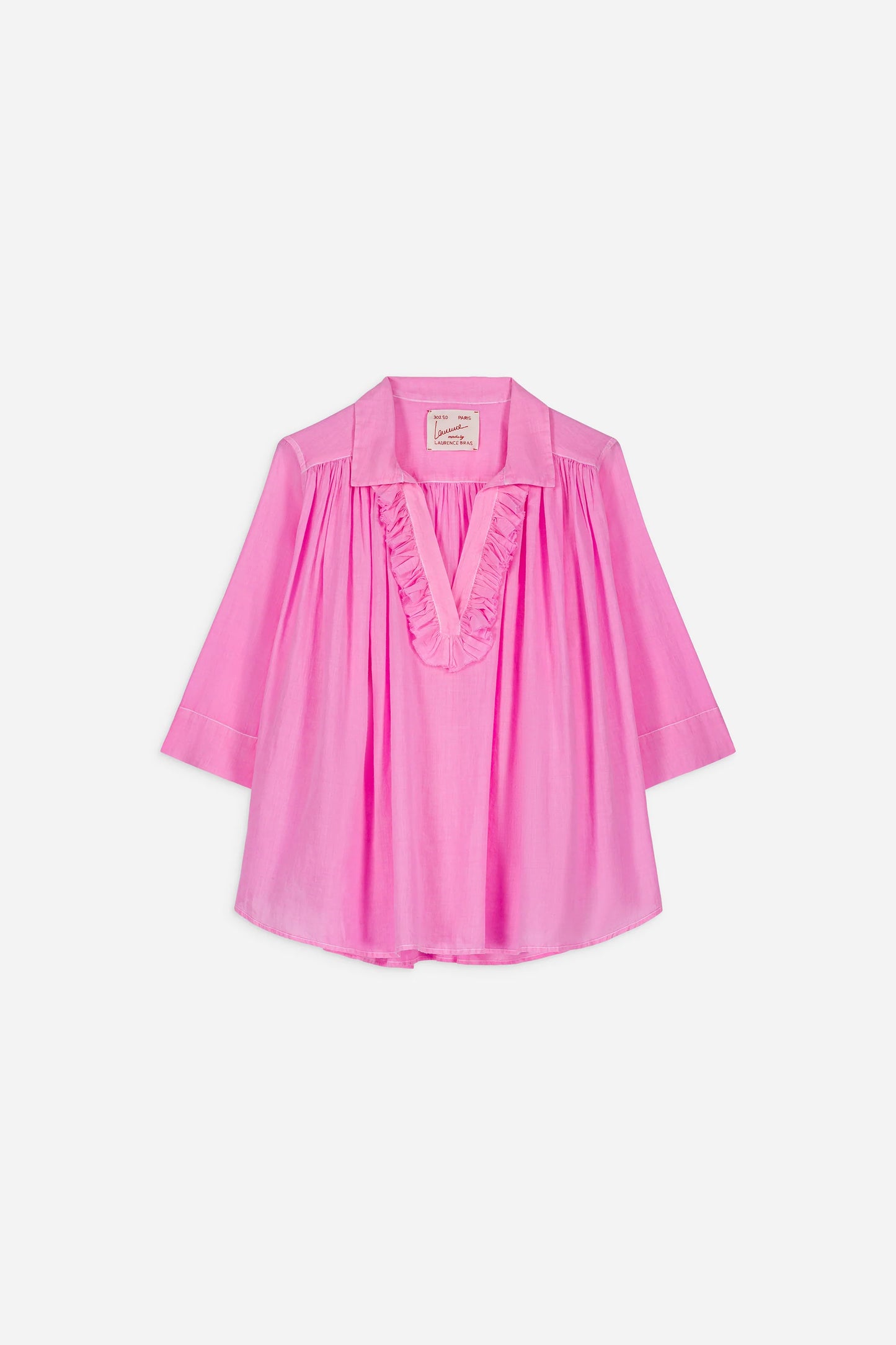 XP | Laurence Bras chemise blouse Didi fluo pink