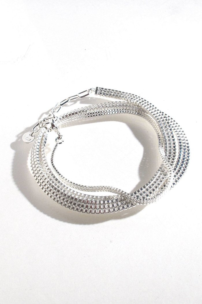Laurence Soulat Paris bracelet chaîne fluide Skin silver