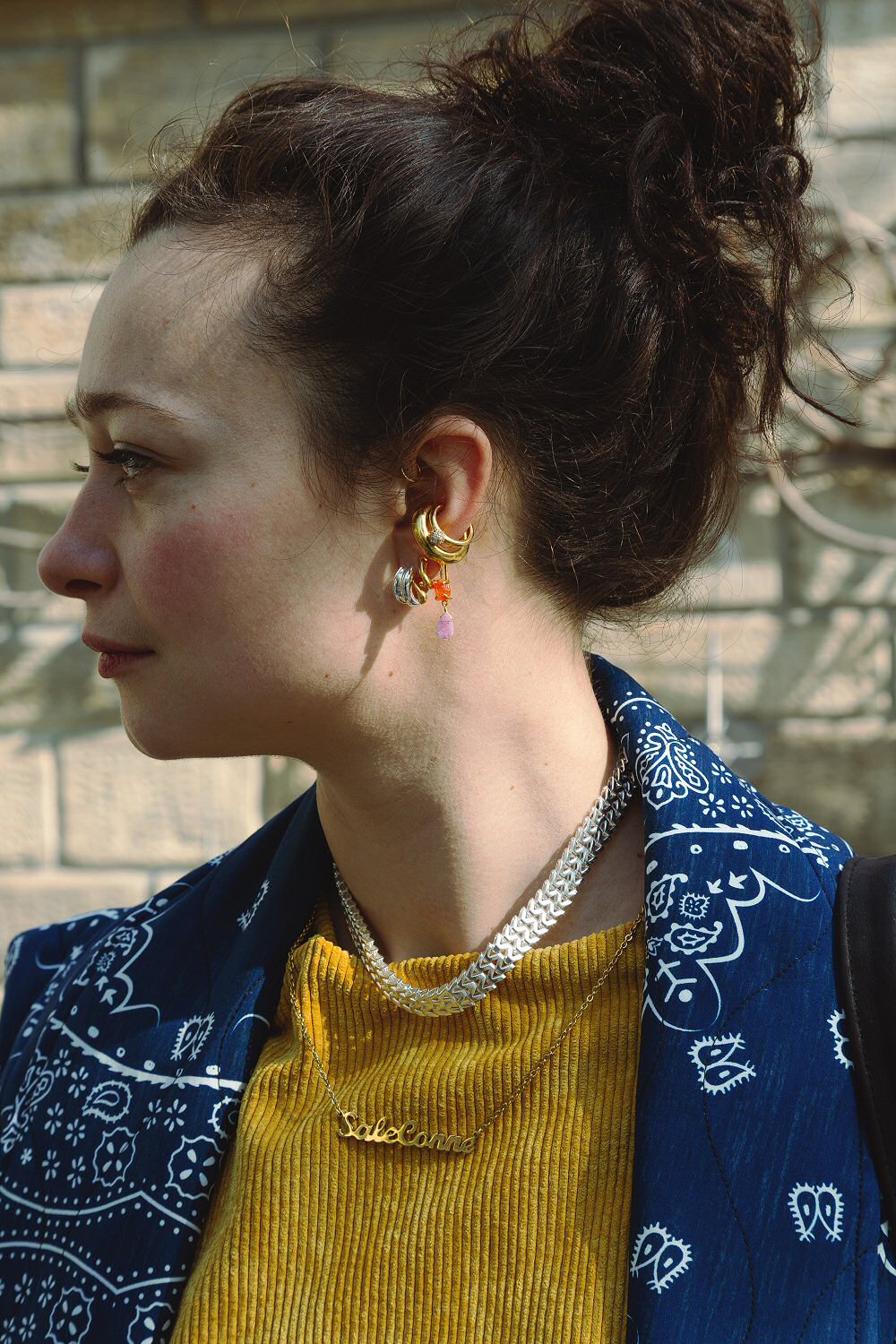 Fourbi de Capucine boucles Raw Asymetry paire