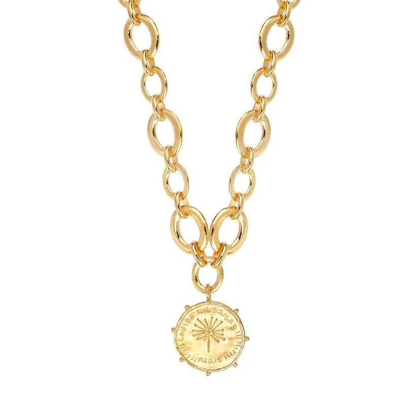 Louise Hendricks collier médaille Sasha ange cupidon