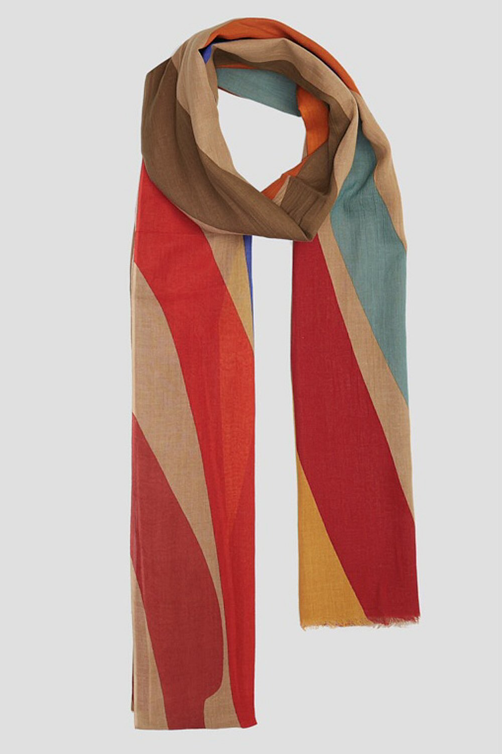 XSummer | Lovat & Green foulard en coton Flame rainbow