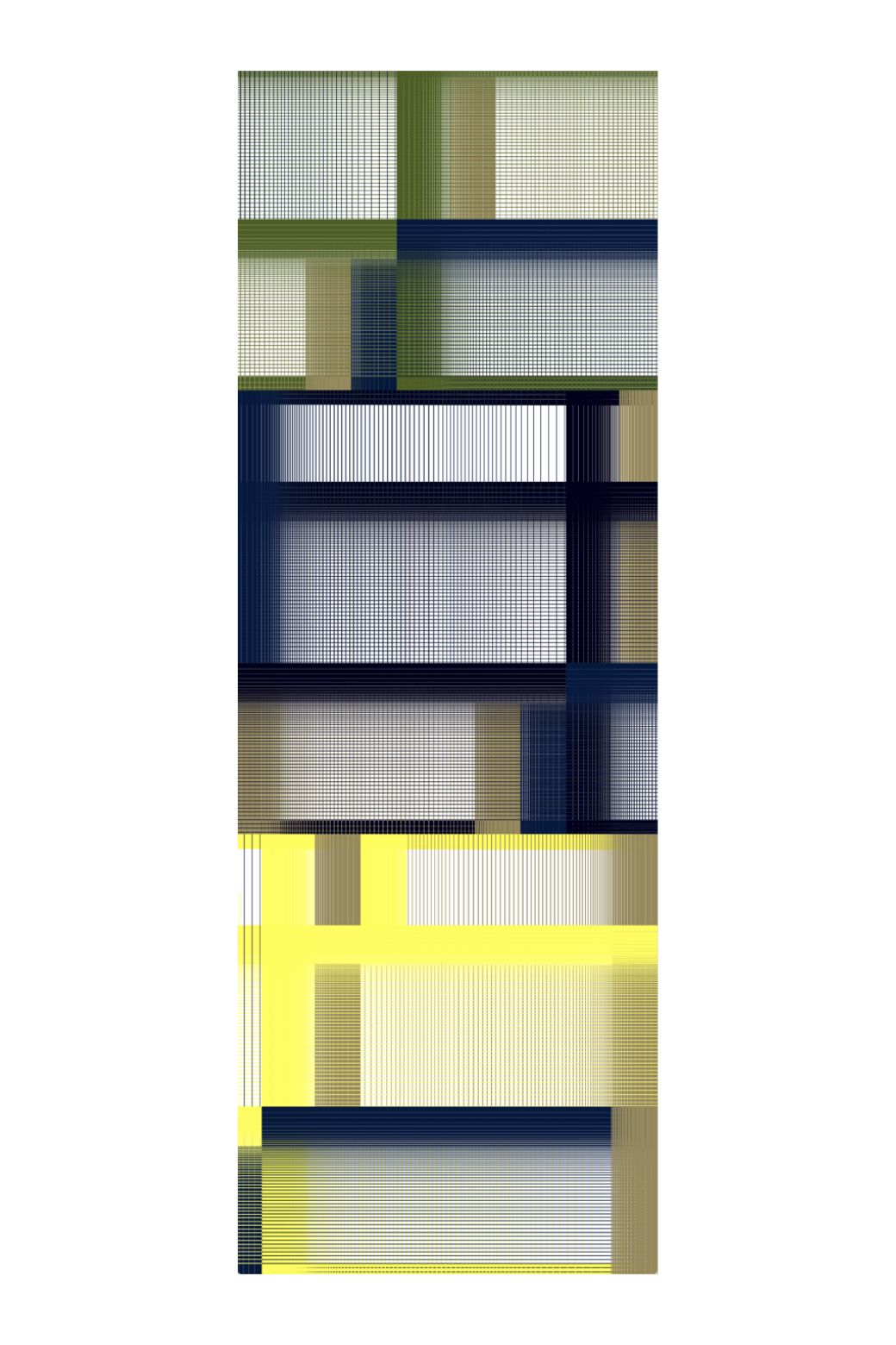 Z | Ma Poésie foulard en laine graphique Optique jaune