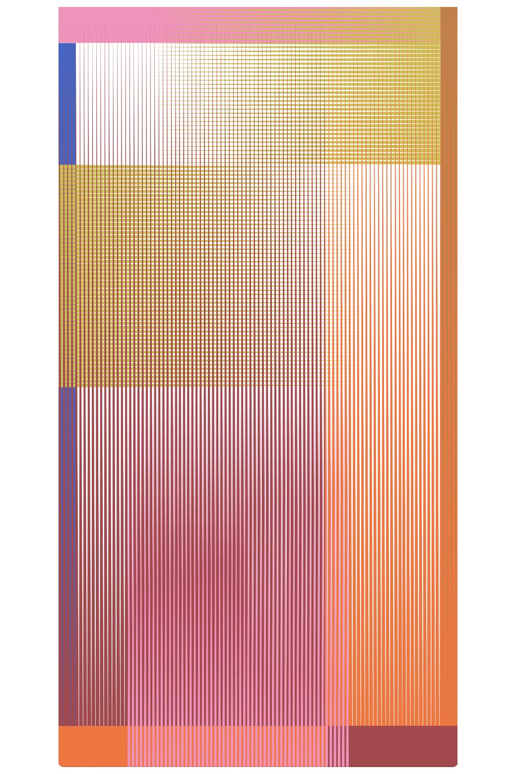 Z | Ma Poésie foulard en laine et soie graphique Spectre rose