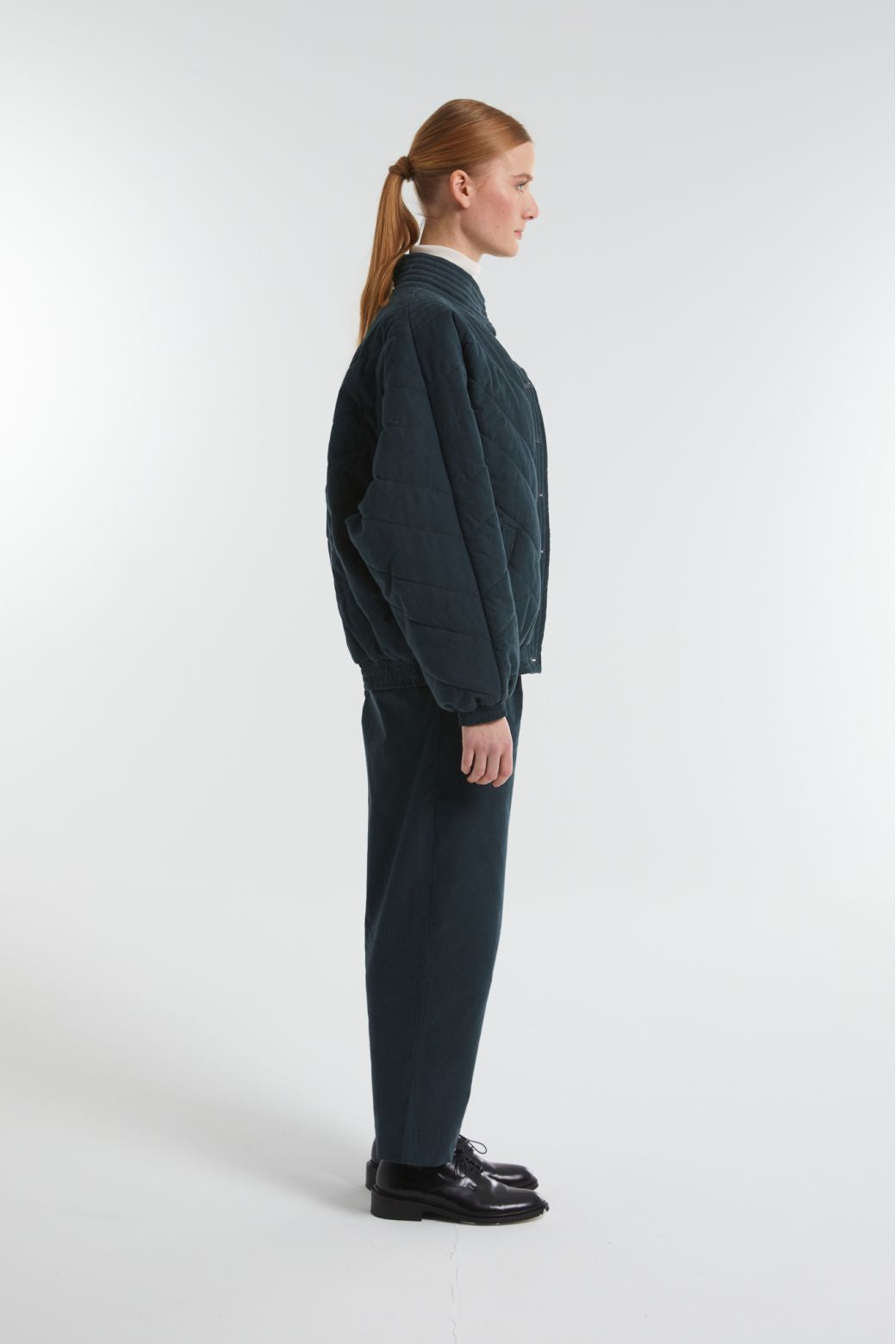 Z | Ma Poésie blouson bomber velours Millie pétrole