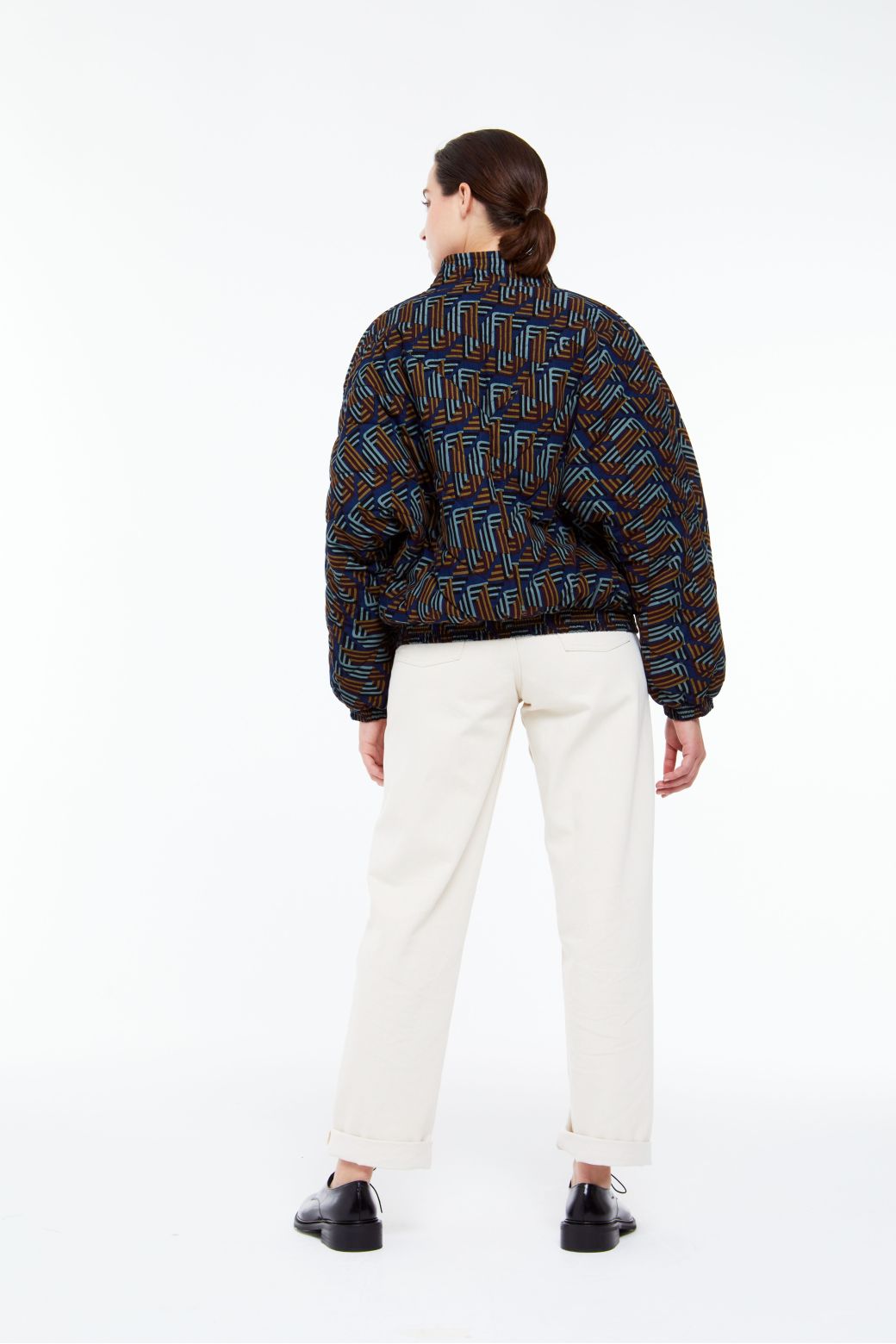 Ma Poésie printed corduroy jacket Millie atome