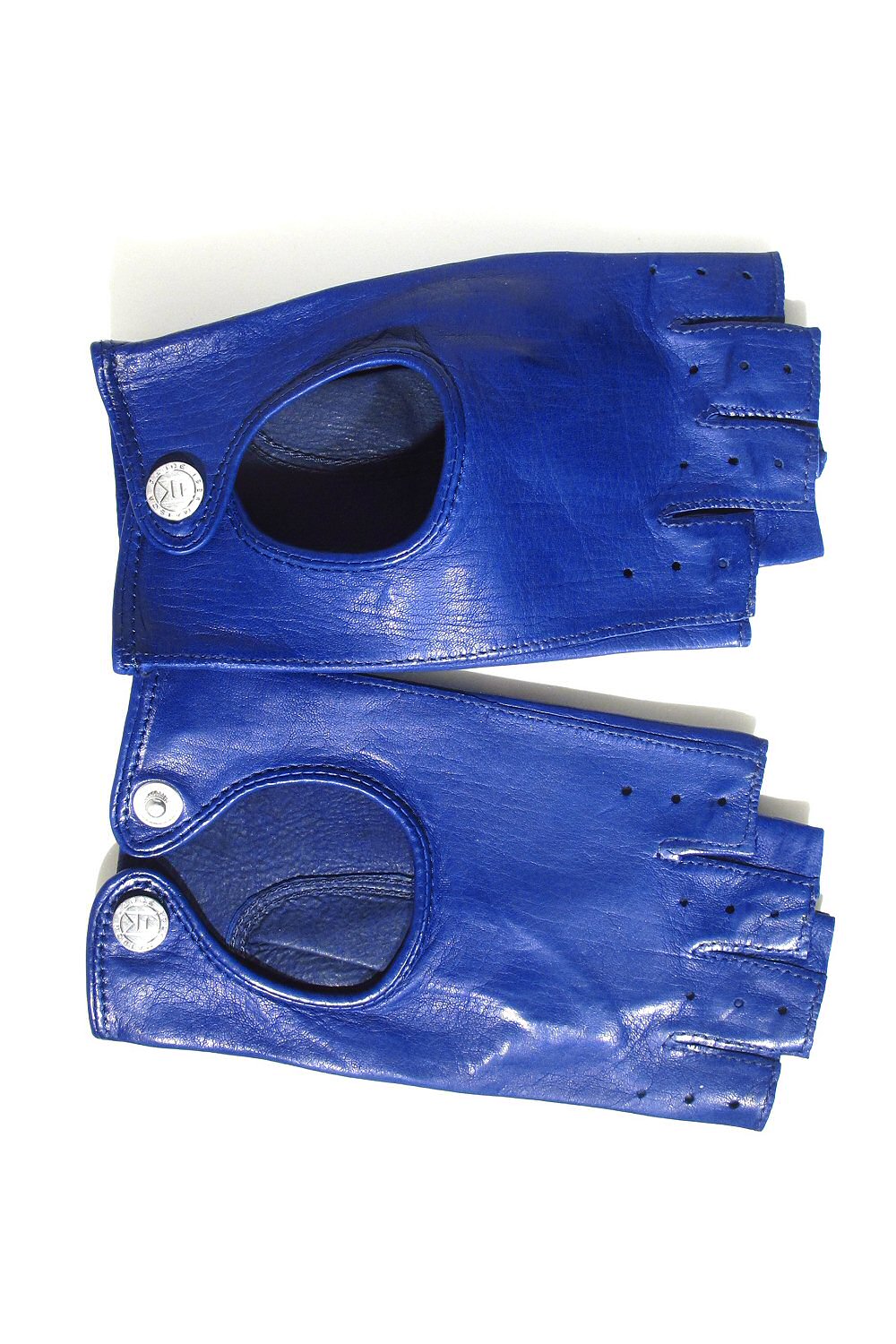 XP | Maison Fabre gants cuir Samantha bleu Gitane
