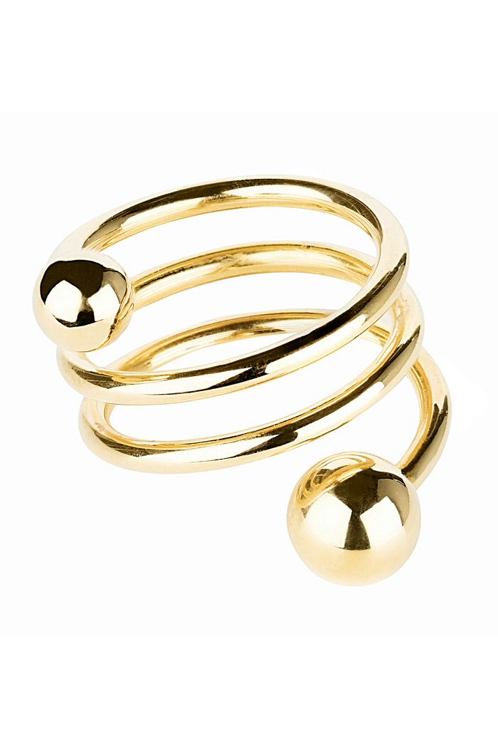 Maria Black Double Spiral ring