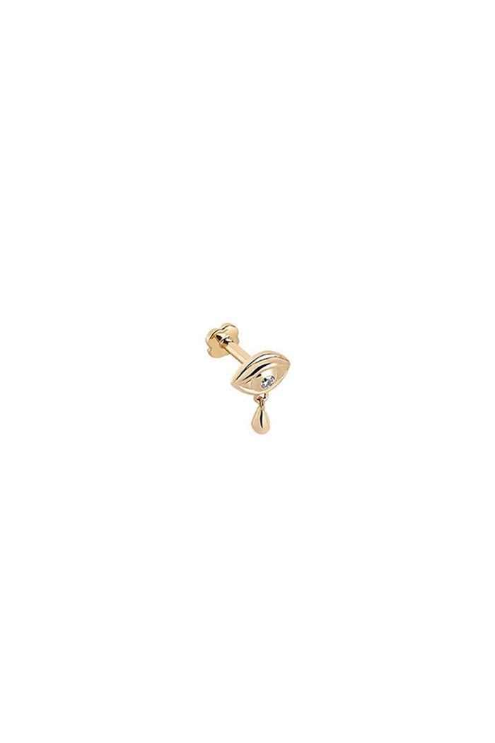 XP | Maria Black stud piercing Eye 14k diamants