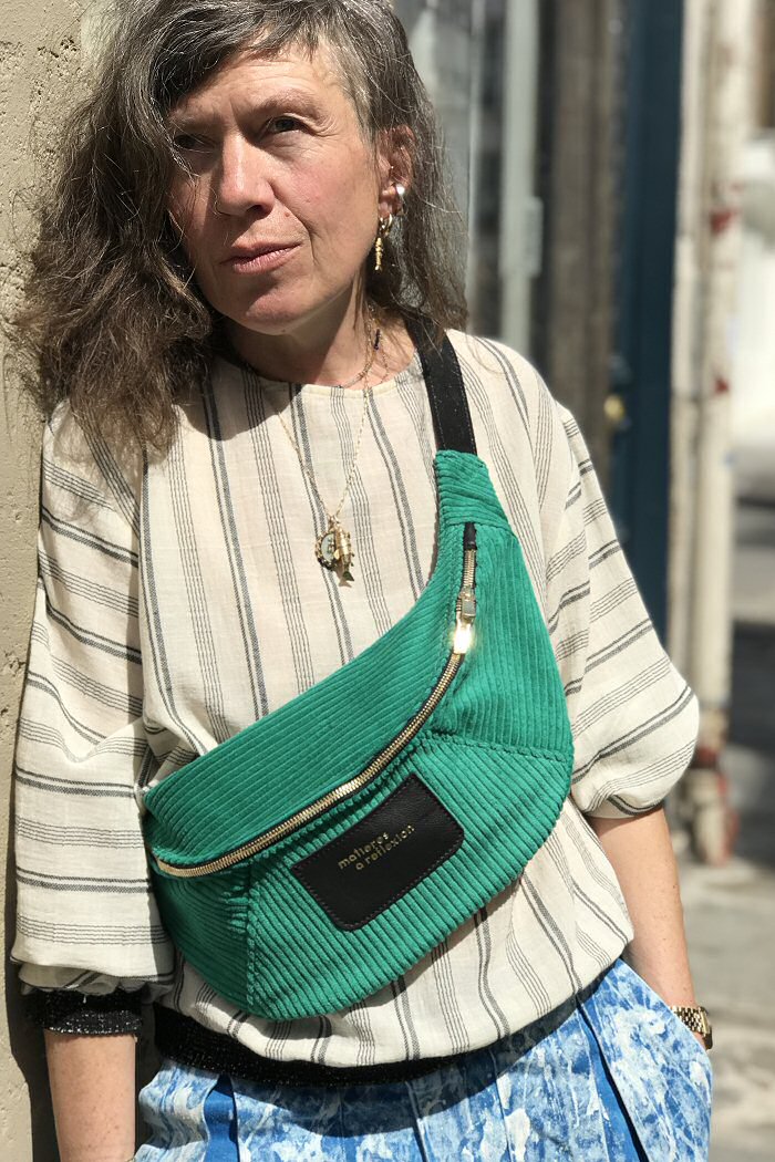 Banane Cross Maxi velours Flash Green