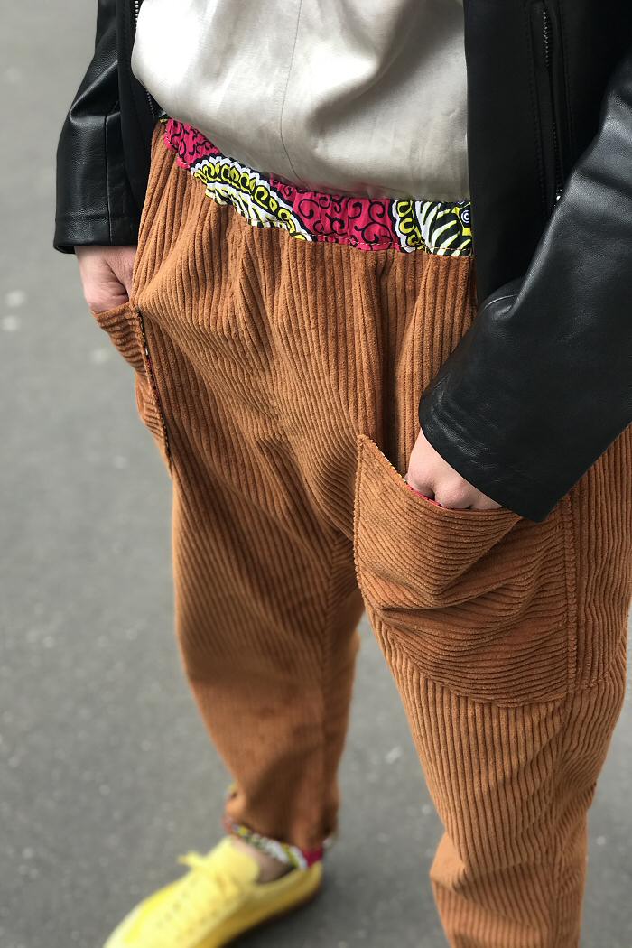 Z | Matières à réflexion pantalon Isa velours caramel