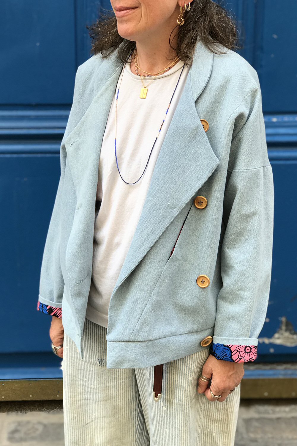 Z | Bali Temples collier Miyuki perles beads glitter bleu