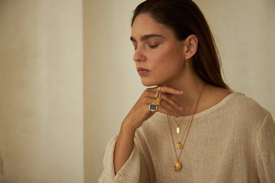 Mimi et Toi bague Ramina jaspe vert chevalière