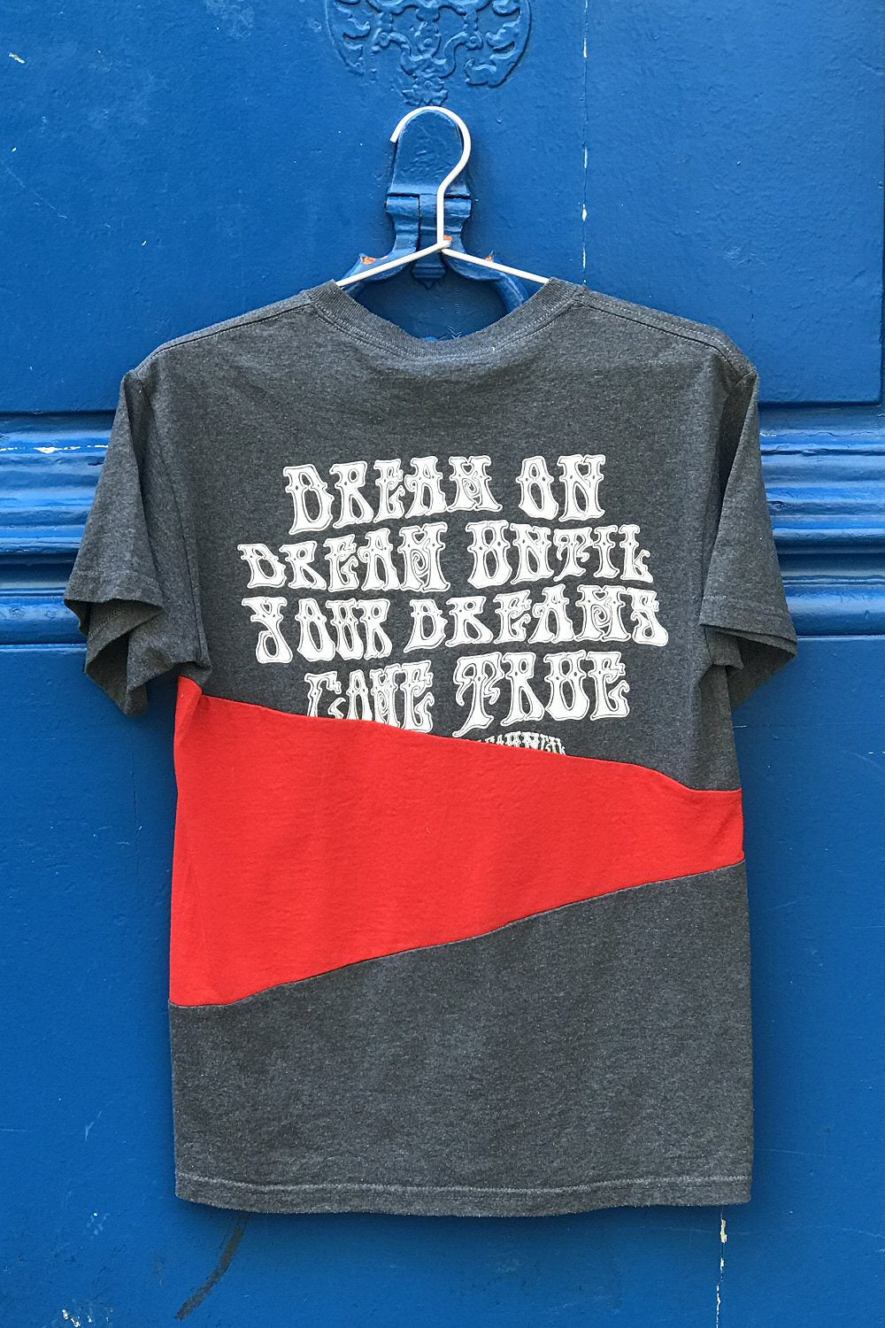 Mirco Gaspari t-shirt vintage upcyclé rouge gris