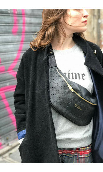 Z | Matières à réflexion manteau George laine noir